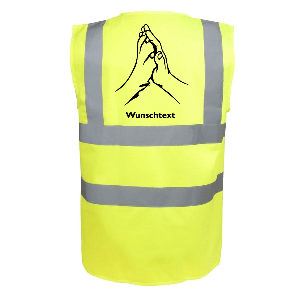 BRUMM Weste HV Orange | Warnschutzweste EN ISO 20471 Klasse 2 S-5XL - Säntis Jagd