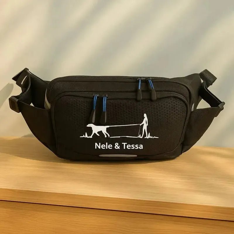 Gassitasche Bauchtasche Hund personalisiert – für Hundetraining & Gassi