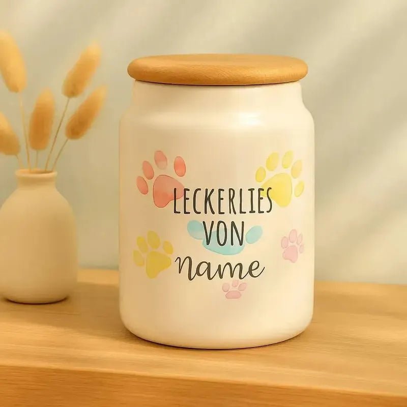 Leckerlidosen personaliserbar mit Wunschmotiv und Wunschname