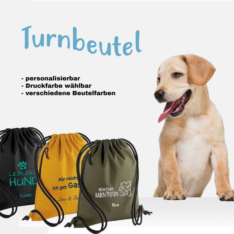 Nachhaltige Turnbeutel mit Wunschname – personalisiert & praktisch - Tierisch tolle Geschenke