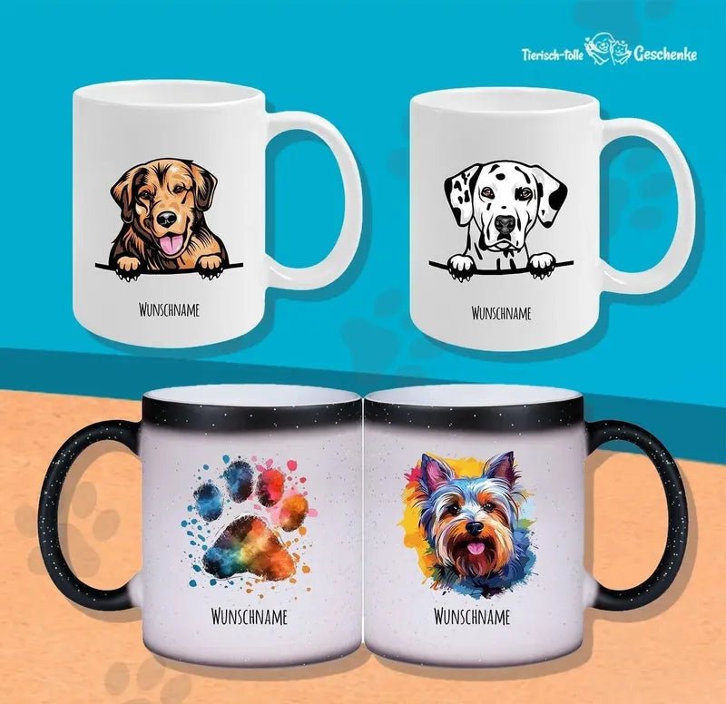 Personalisierbare Tassen, das ideale Geschenk für Hundeliebhaber