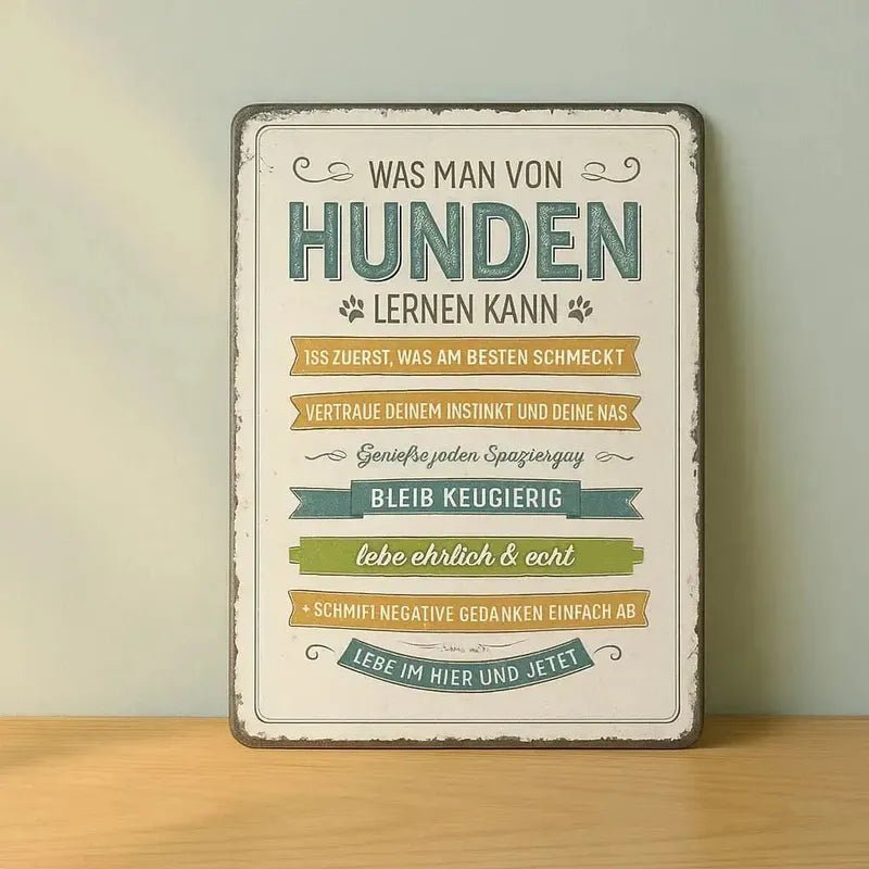 Aufkleber und Schilder als kleines Geschenk für Hundeliebhaber