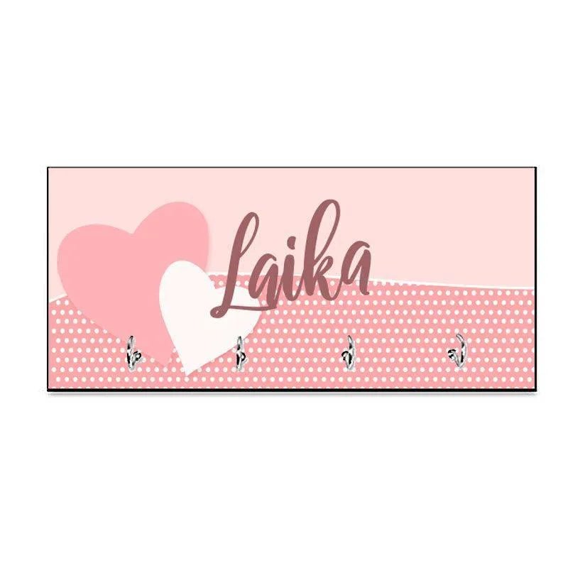 Leinengarderobe Schlüsselbrett mit personalisierbaren Wunschmotiven