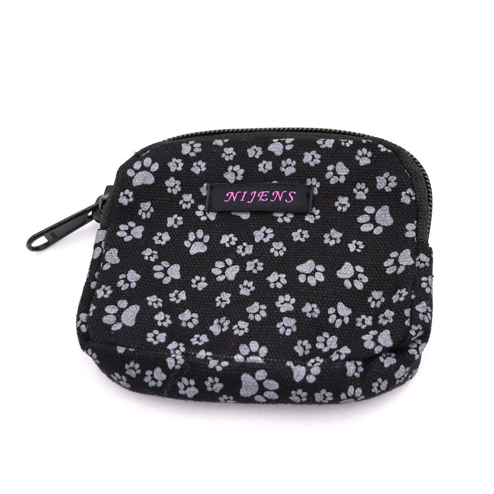 Nijens Beuteltasche klein Pfote -anthrazit- mit Gürtelschlaufe-Tierisch tolle Geschenke