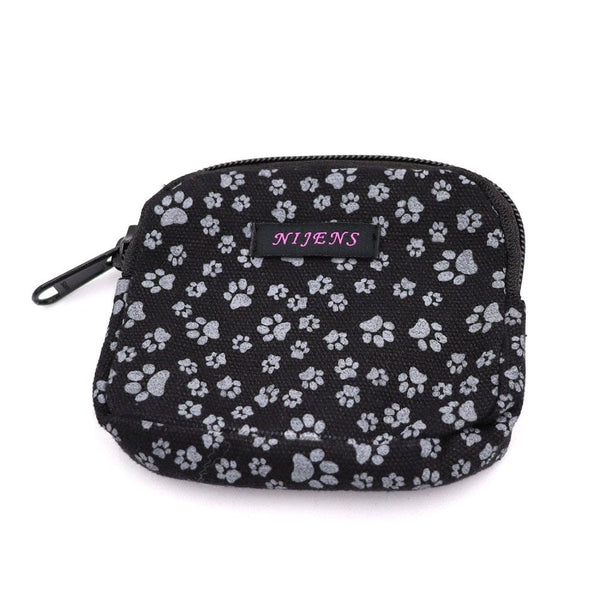 Nijens Beuteltasche klein Pfote -anthrazit- mit Gürtelschlaufe-Tierisch tolle Geschenke