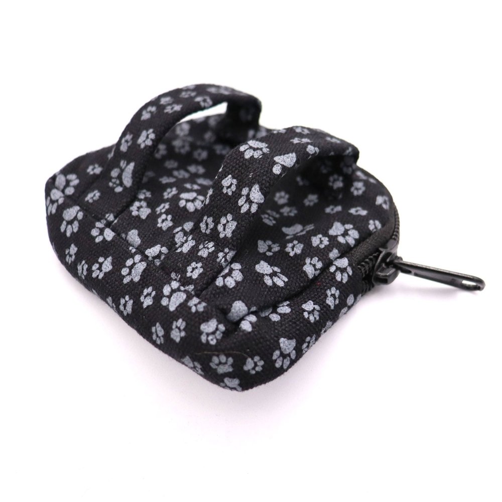 Nijens Beuteltasche klein Pfote -anthrazit- mit Gürtelschlaufe-Tierisch tolle Geschenke