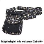 Beuteltasche Pfote schwarz-grau klein – Bild 4