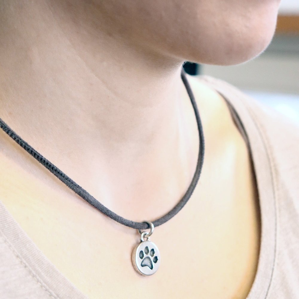 Anhänger Pfote - Silber-Tierisch tolle Geschenke