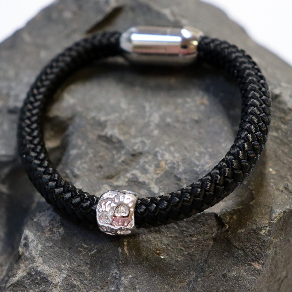 Hundefan Armband TAU mit -Pfote schwarz-Tierisch tolle Geschenke