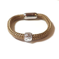 Hundefan Armband TAU mit -Pfote beige-Tierisch tolle Geschenke