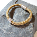 Hundefan Armband TAU mit -Pfote beige-Tierisch tolle Geschenke