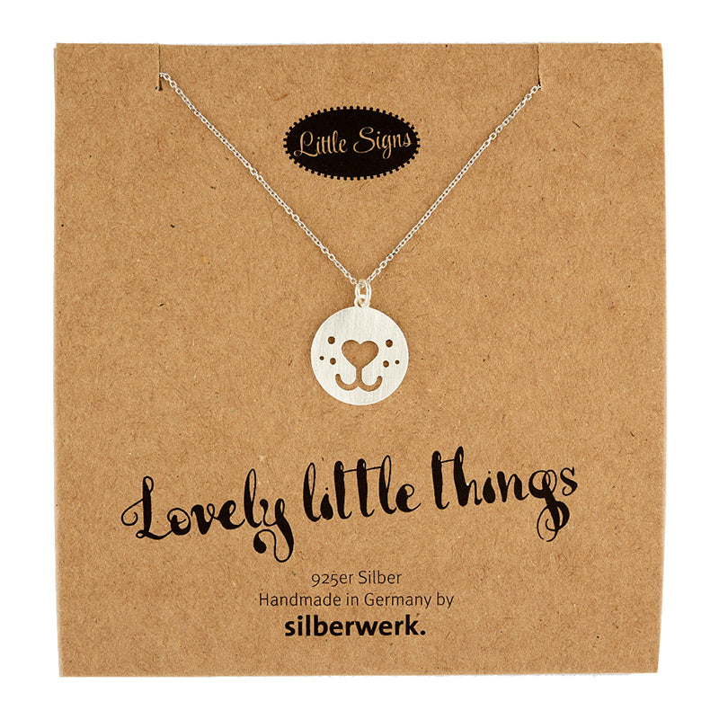 Silberwerk LITTLE SIGNS -Kette Hundenase Silber-