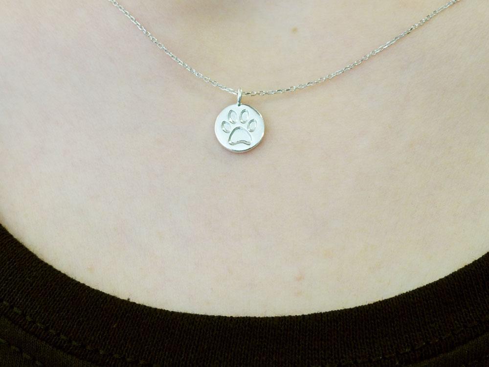 Silberwerk LITTLE SIGNS Mini Anhänger Pfote -Silber-Tierisch tolle Geschenke