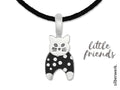 Silberwerk LITTLE FRIENDS Katze schwarz-weiss-Tierisch tolle Geschenke