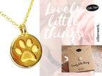 Silberwerk LITTLE SIGNS -Kette Pfote Gold-Tierisch tolle Geschenke