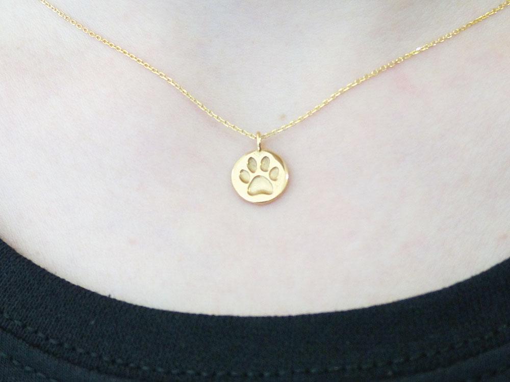 Silberwerk LITTLE SIGNS -Kette Pfote Gold-Tierisch tolle Geschenke