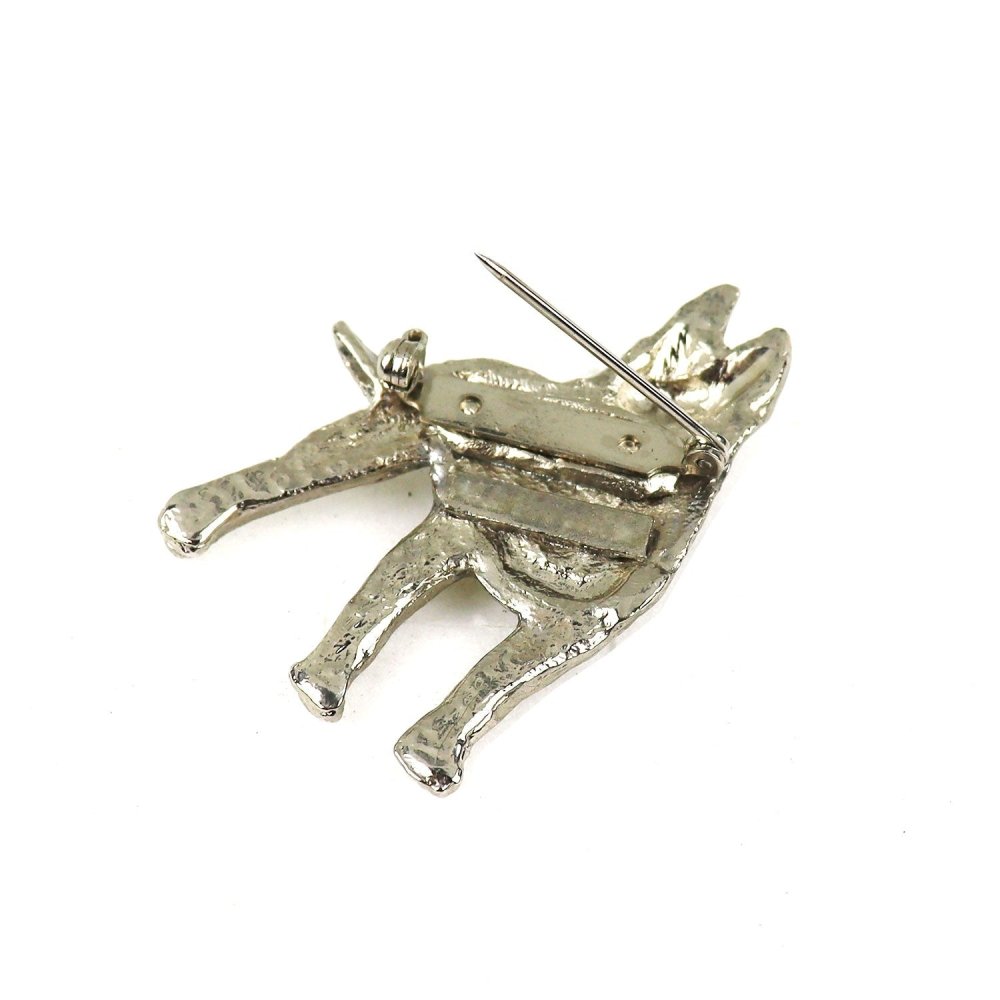 Greyhound Zinn-Brosche - Versilbert-Tierisch tolle Geschenke