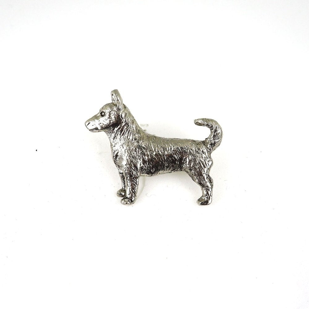 Lancashire Heeler Zinn-Brosche - Versilbert-Tierisch tolle Geschenke