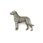 Deerhound Zinn-Brosche - Versilbert-Tierisch tolle Geschenke