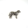 Bull Mastiff Zinn-Brosche - Versilbert-Tierisch tolle Geschenke