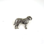 Bull Mastiff Zinn-Brosche - Versilbert-Tierisch tolle Geschenke