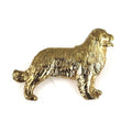 Berner Sennenhund Zinn-Brosche - Vergoldet-Tierisch tolle Geschenke