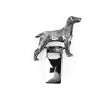 Versilberter Ringclip mit Weimaraner