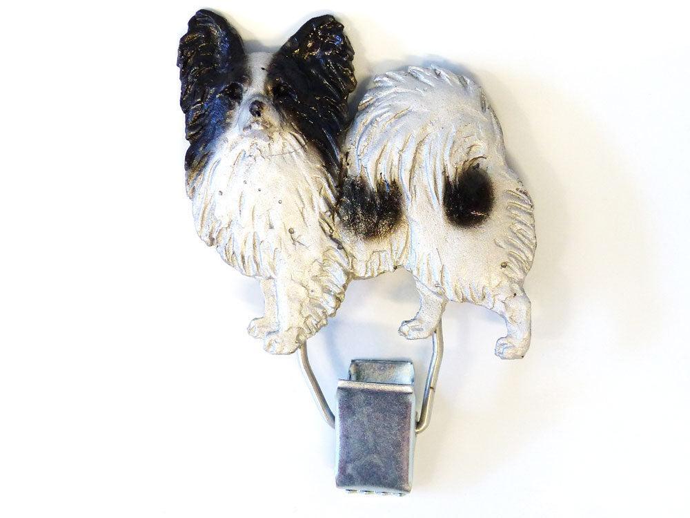 Startnummern Clip Papillon schwarz weiss-Tierisch tolle Geschenke