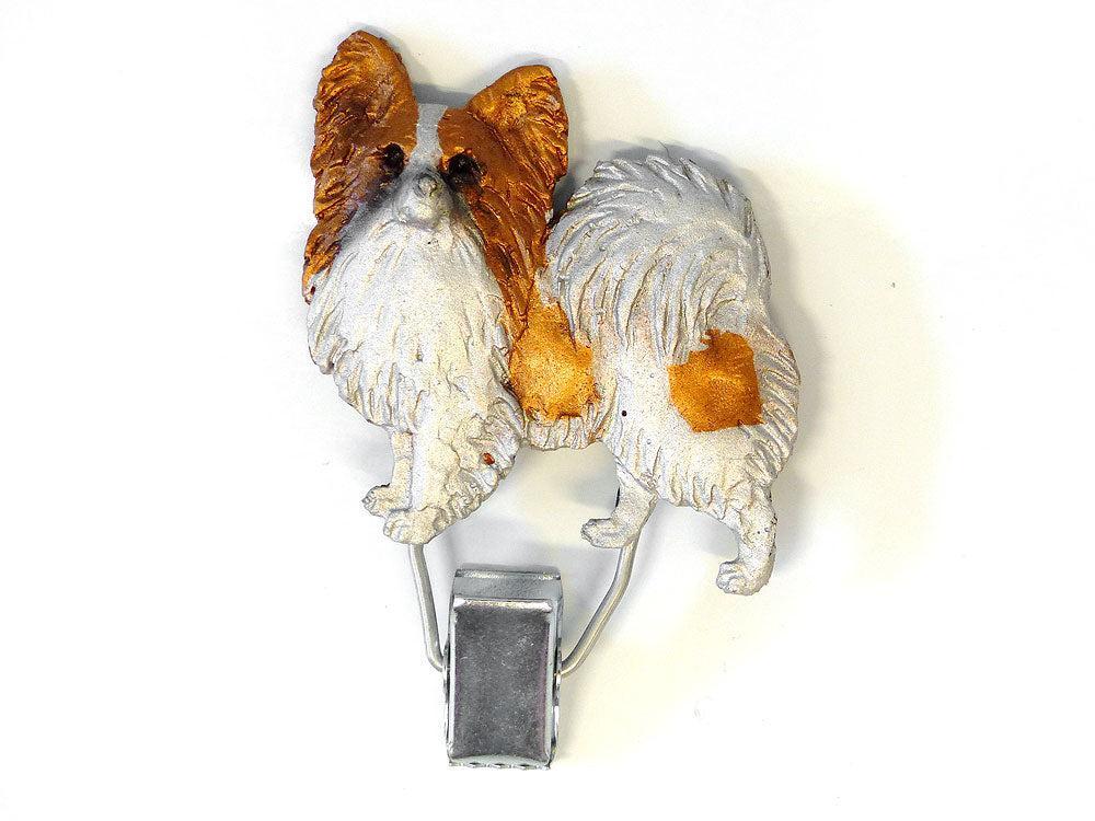 Handbemalter Startnummern-Clip mit Papillon