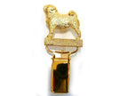 Vergoldeter Ringclip mit Mops
