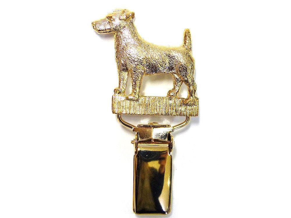 Hunderassen-Ringclip 24k Vergoldet: Jack Russell Terrier-Tierisch tolle Geschenke