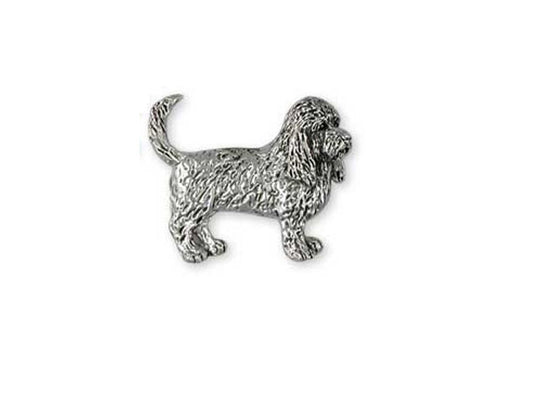 Schmuck - Anhänger: Basset Griffon Vendeen stehend 1 -925er Sterling Silber-