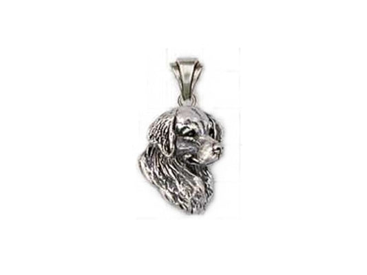 Schmuck - Anhänger: Golden Retriever - Kopf III -925er Sterling Silber-