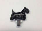 Handbemalter Startnummern-Clip mit Scottish Terrier