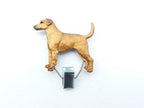 Handbemalter Startnummern-Clip mit Pinscher fawn