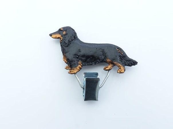 Startnummern Clip Dackel Langhaar 2-Tierisch tolle Geschenke