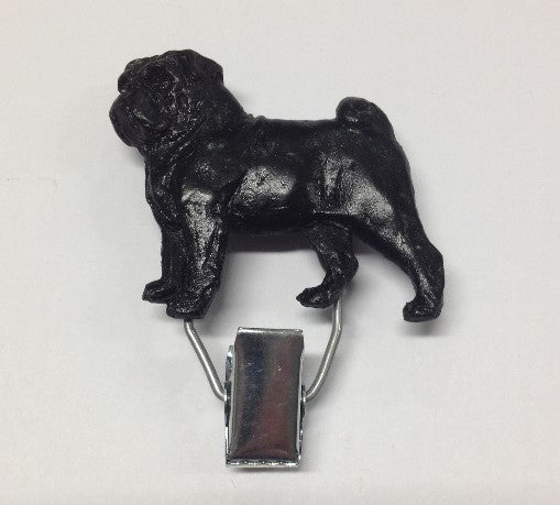 Startnummern Clip Mops Schwarz-Tierisch tolle Geschenke