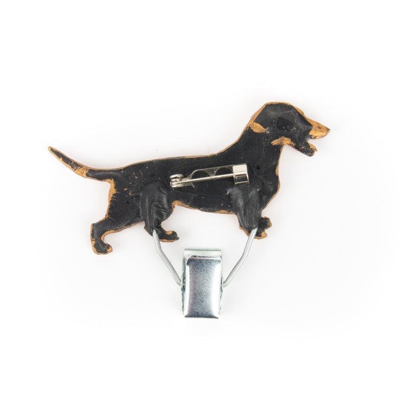 Startnummern Clip Dackel fawn-Tierisch tolle Geschenke