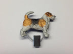 Handbemalter Startnummern-Clip mit Jack Russell Terrier