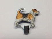 Handbemalter Startnummern-Clip mit Jack Russell Terrier