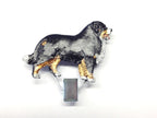 Handbemalter Startnummern-Clip mit Berner Sennenhund