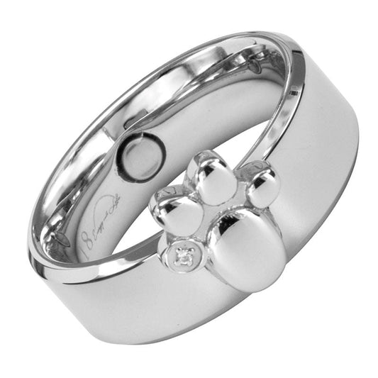 Energy and Life Magnetschmuck - Ring Pfote - Zirkonia-Energy & Life-Tierisch-tolle-Geschenke