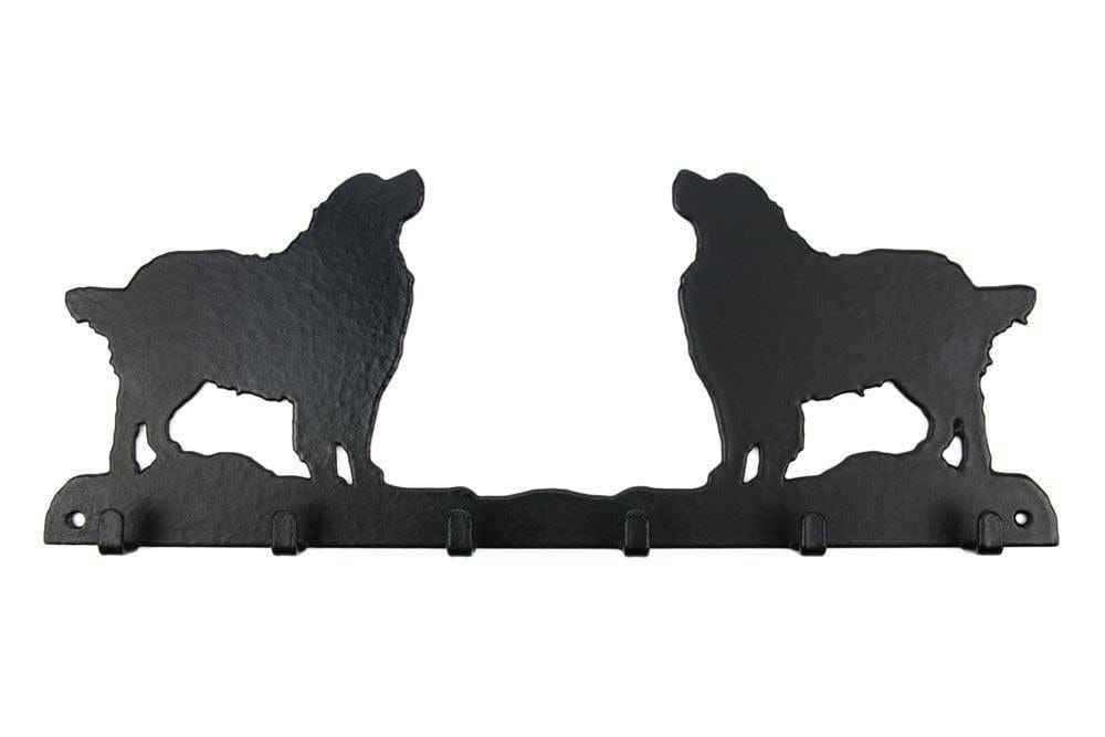 Leinengarderobe Berner Sennenhund aus Stahl mit 6 Haken