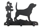 Leinengarderobe Beagle aus Stahl mit 3 Haken