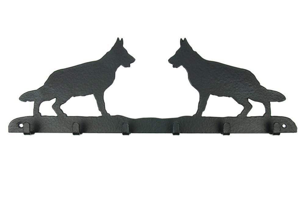 Leinengarderobe Deutscher Schäferhund aus Stahl mit 6 Haken