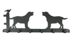 Leinengarderobe Labrador aus Stahl mit 6 Haken