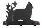 Leinengarderobe Yorkshire Terrier aus Stahl mit 3 Haken