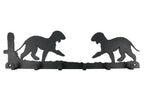 Leinengarderobe Bedlington Terrier aus Stahl mit 6 Haken