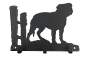Leinengarderobe Staffordshire Bullterrier aus Stahl mit 3 Haken