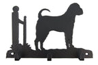 Leinengarderobe Shar Pei aus Stahl mit 3 Haken